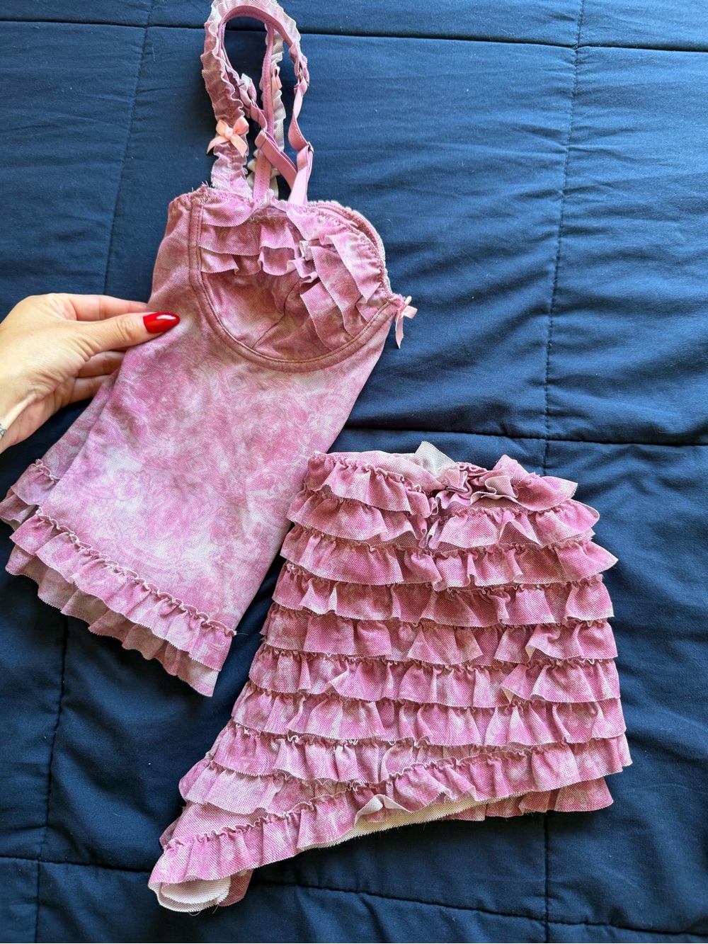 Edikted Ruffle Lace Top & Short Set - Picture 13 of 14
